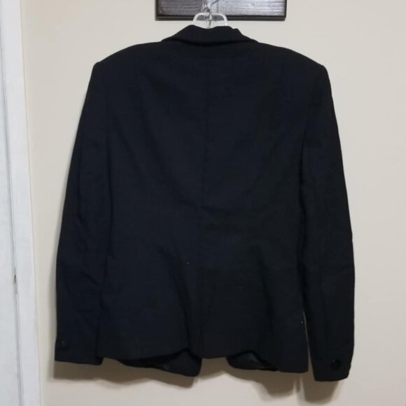 D'Oraz Blazer Black Wool Size 6 Formal Business Modern Office - Picture 5 of 7